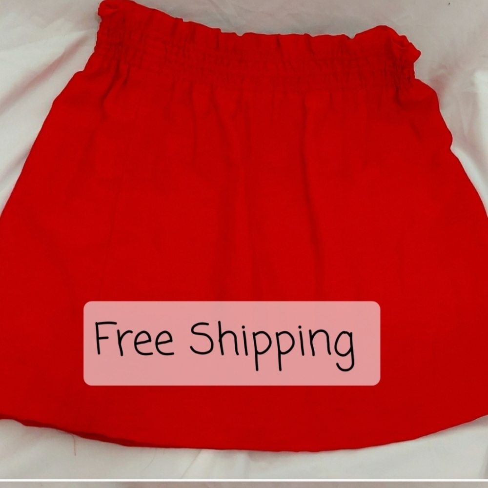 J Crew Red Skirt